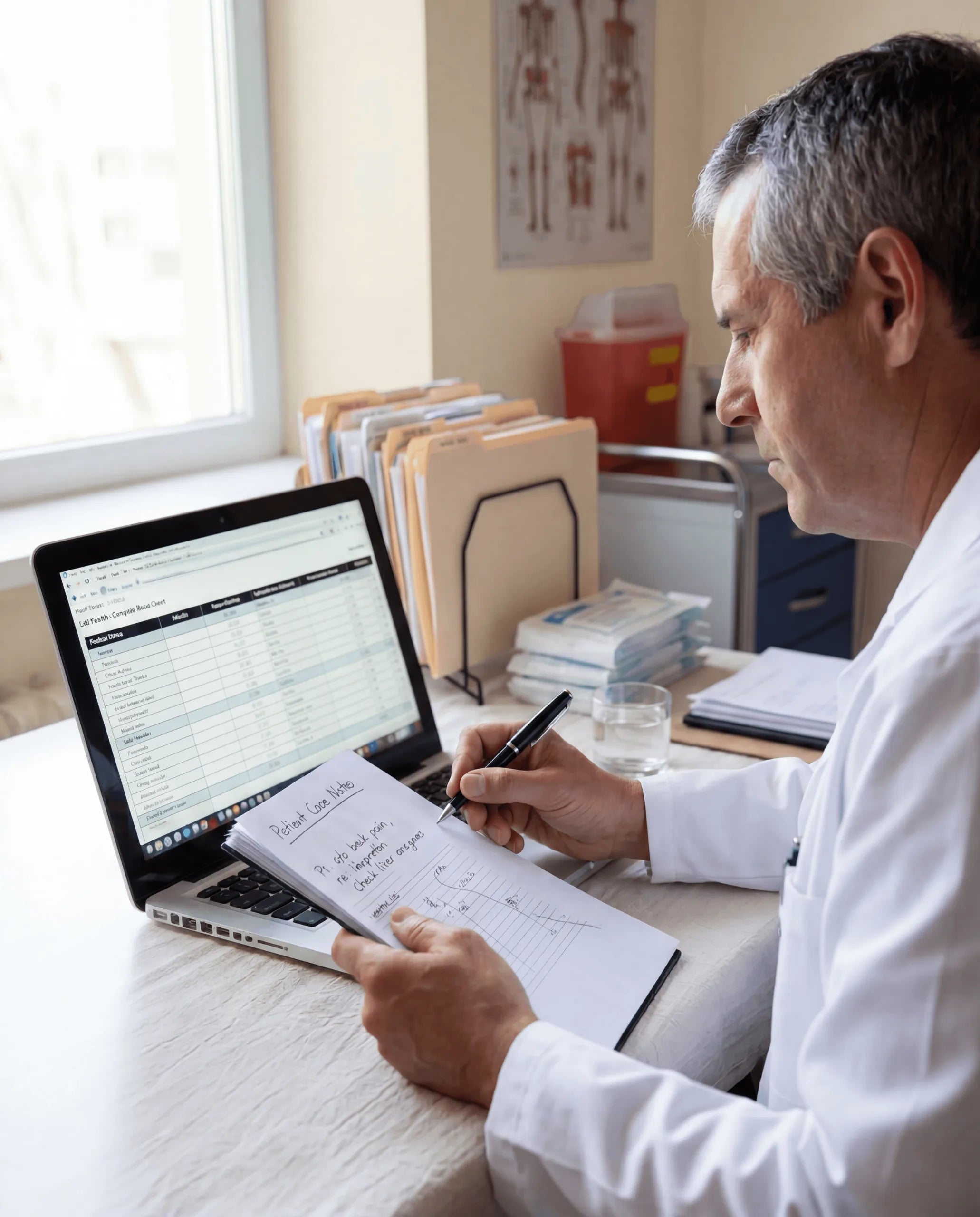Licensed provider reviewing a patient consultation